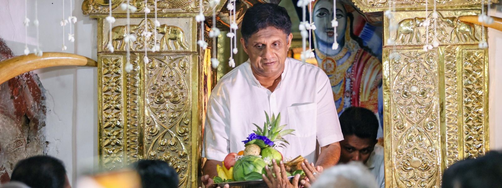 Sajith Premadasa In Kandy To Obtain Blessings